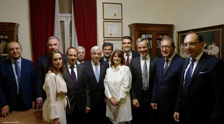 The President of the Republic Mr. Prokopis Pavlopoulos at the Museum of the Macedonian Struggle