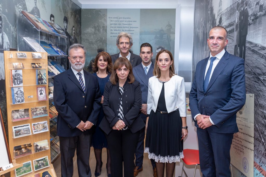 The President of the Republic Katerina Sakellaropoulou at the Museum of the Macedonian Struggle